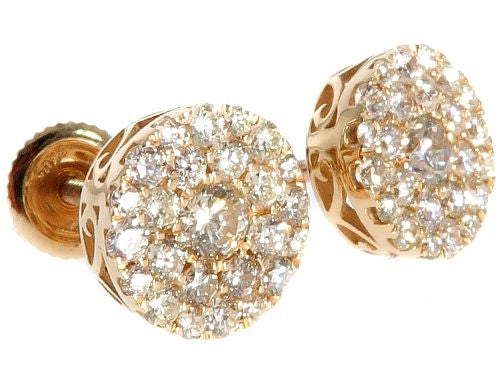 14K Gold Diamond Stud Earrings