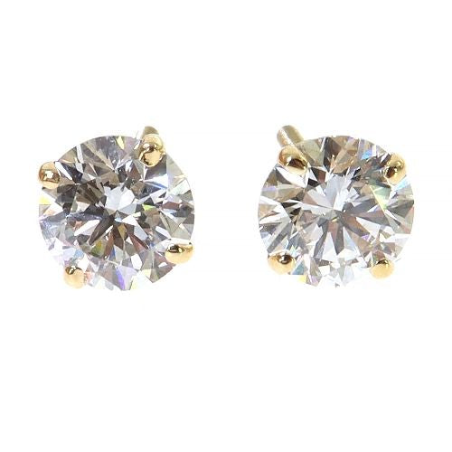 75 Pt Diamond Stud Earrings (Lab)