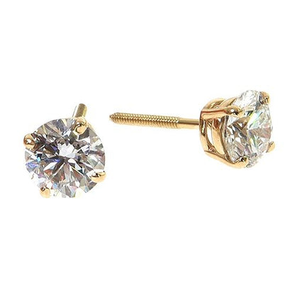 75 Pt Diamond Stud Earrings (Lab)