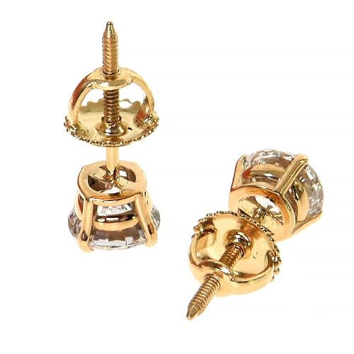 75 Pt Diamond Stud Earrings (Lab)