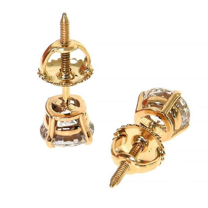 75 Pt Diamond Stud Earrings (Lab)