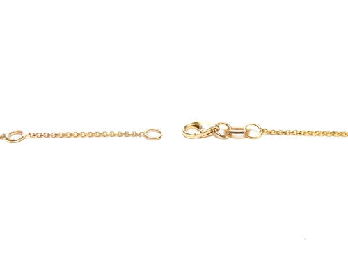 Double Cute Heart Diamond Necklace 40808