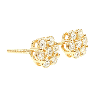 Enchanting Floral Diamond Earrings