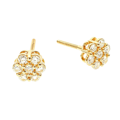 Enchanting Floral Diamond Earrings
