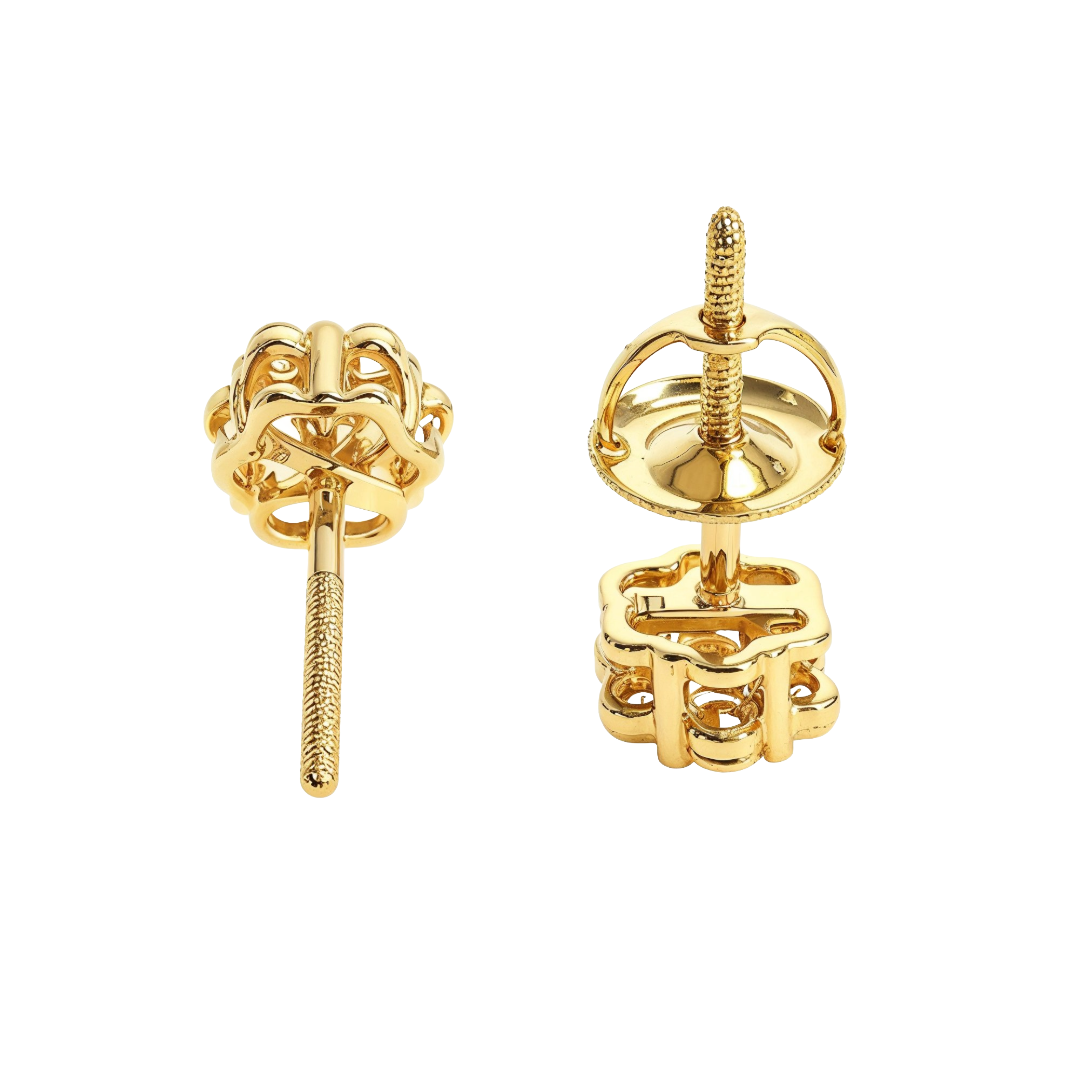 Enchanting Floral Diamond Earrings