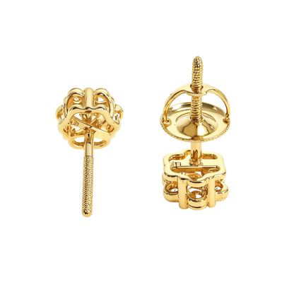 Enchanting Floral Diamond Earrings