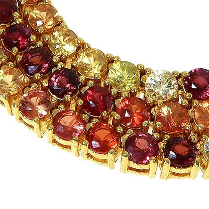 Fire Sapphire Multi Colored Tennis Chain