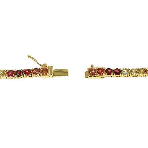 Fire Sapphire Multi Colored Tennis Chain