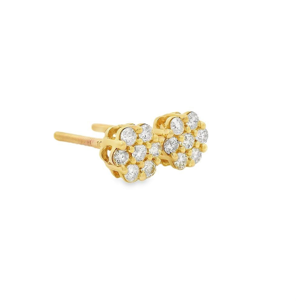 Floral Radiance Diamond Earrings