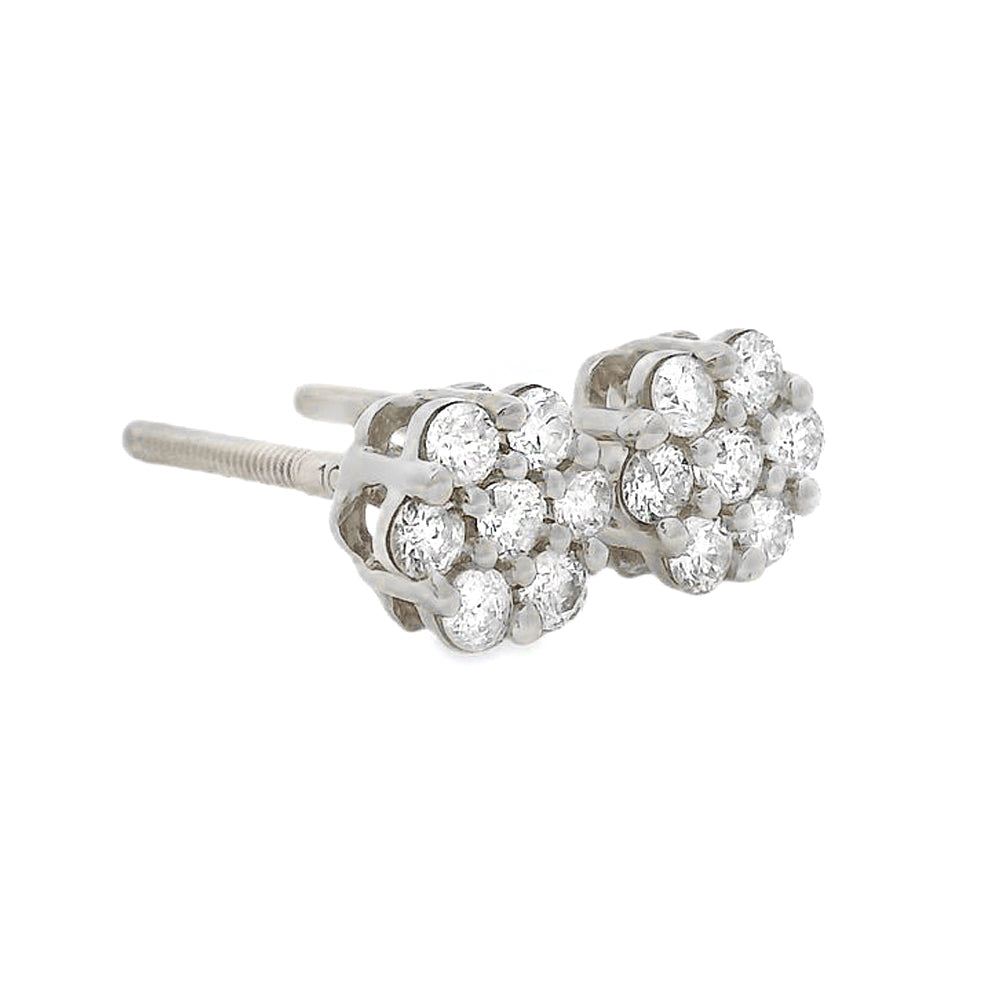 Floral Radiance Diamond Earrings
