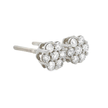Floral Radiance Diamond Earrings
