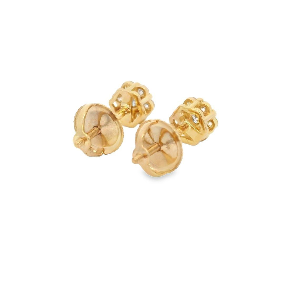 Floral Radiance Diamond Earrings