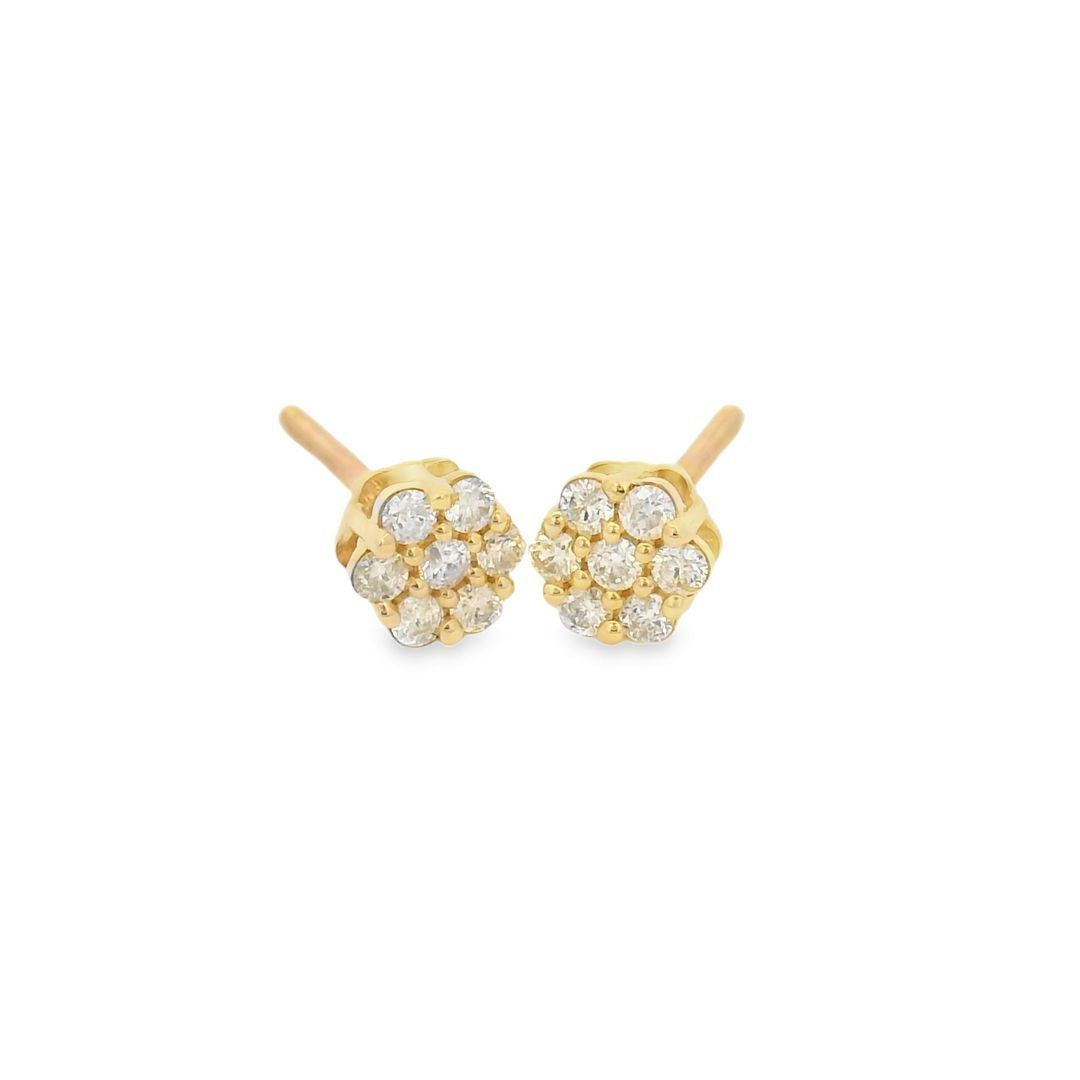 Floral Radiance Diamond Earrings