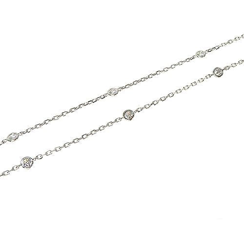 Green Sapphire Diamond Flower Necklace 67232