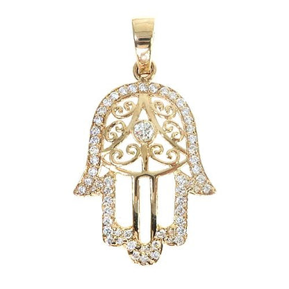 Hamsa Diamond Pendant