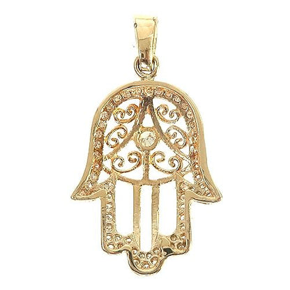Hamsa Diamond Pendant