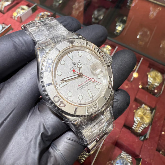 Rolex Yacht-Master 40mm Silver Dial Platinum Bezel