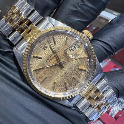 Rolex DateJust 36mm Two Tone Gold Specialty Jubilee Dial