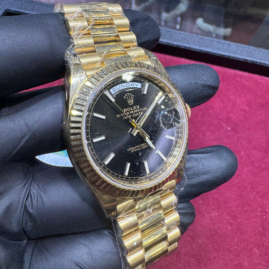 2023 Rolex Day-Date 40mm | 18K Yellow Gold | "Black Stick" | 228238