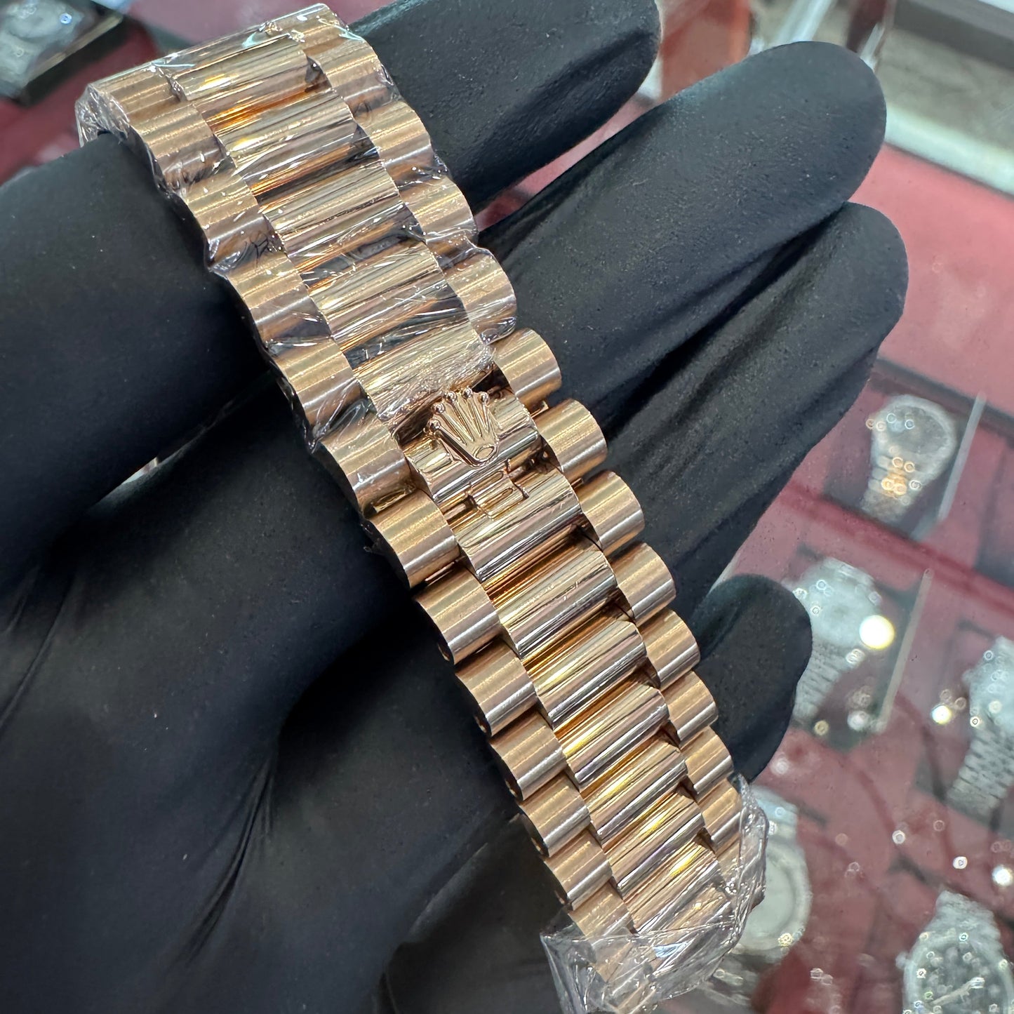 2024 Rolex Day-Date 40mm | 18K Everose Gold | "Black Ombre Roman" | 228235