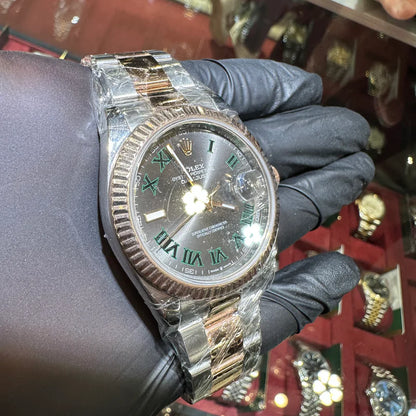 Rolex Datejust 41mm Wimbledon Fluted Bezel