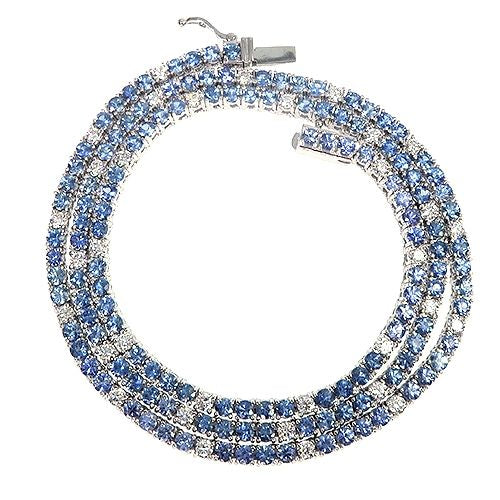 Jesse 'Ice' Sapphire Diamond Tennis Chain