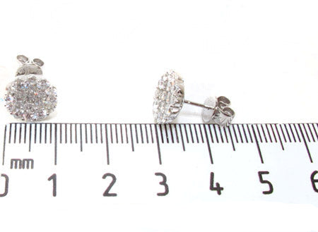 Flower Diamond Stud Earrings