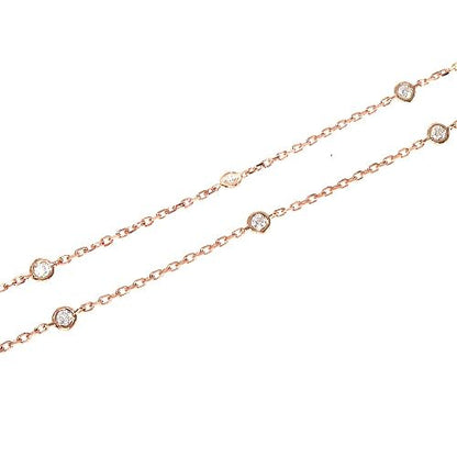 Orange Sapphire Diamond Flower Necklace 67231