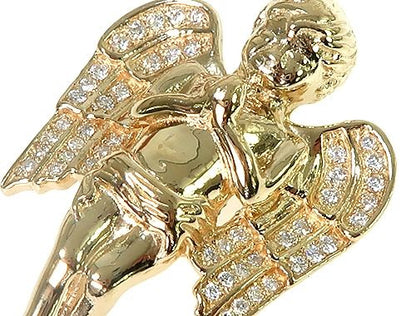 Prong Diamond Angel Pendant