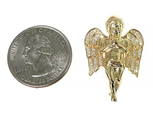 Prong Diamond Angel Pendant