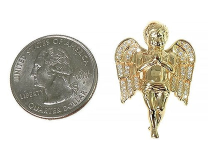 Prong Diamond Angel Pendant
