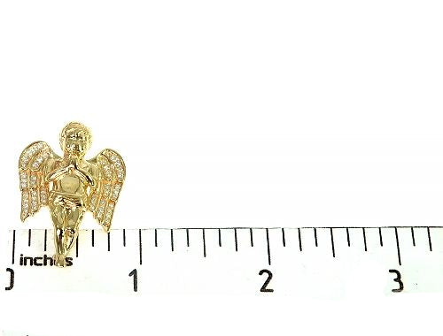 Prong Diamond Angel Pendant