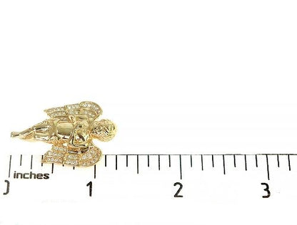 Prong Diamond Angel Pendant