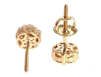 Prong Diamond Cluster Earrings