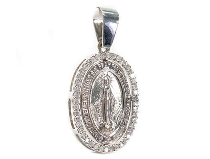 Prong Diamond Jesus Pendant