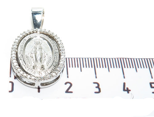 Prong Diamond Jesus Pendant