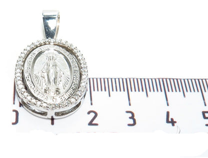 Prong Diamond Jesus Pendant