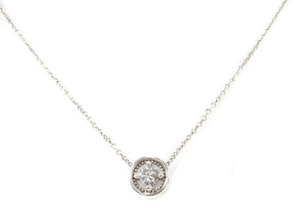 Prong Diamond Necklace 29174