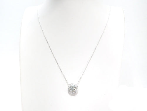 Prong Diamond Necklace 43093