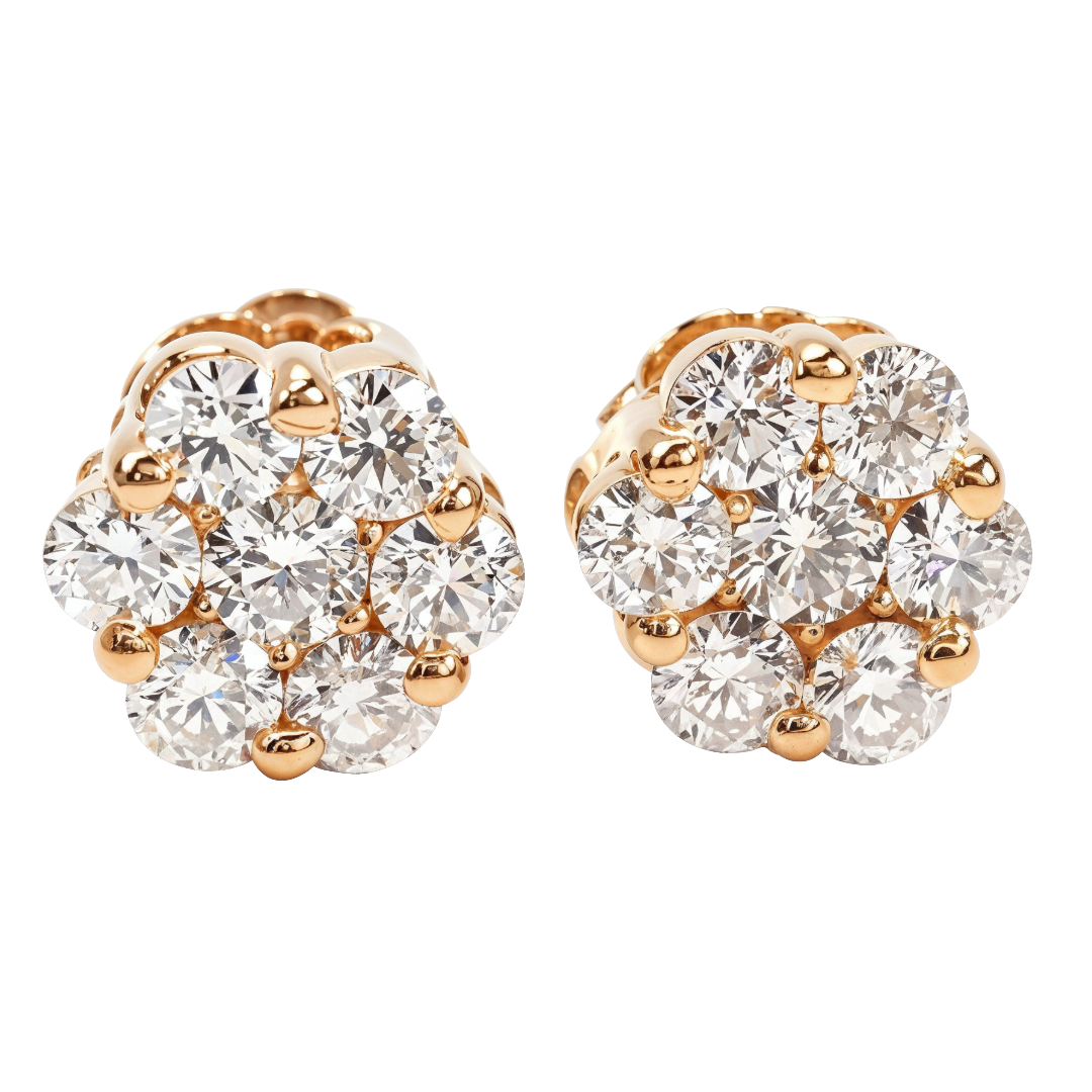 Rose Gold VS Floweret Studs