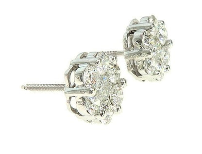 True VS Cluster Stud Earrings
