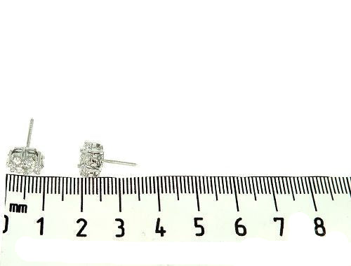 True VS Cluster Stud Earrings