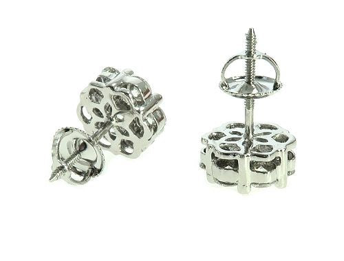 True VS Cluster Stud Earrings