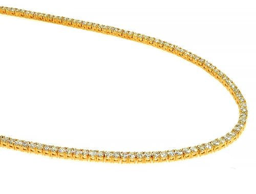 Signature 4 Pointers 14K Yellow Gold Diamond Tennis Chain