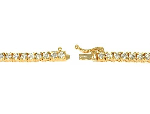 Signature 7 Pointers 14K Yellow Gold Diamond Tennis Chain
