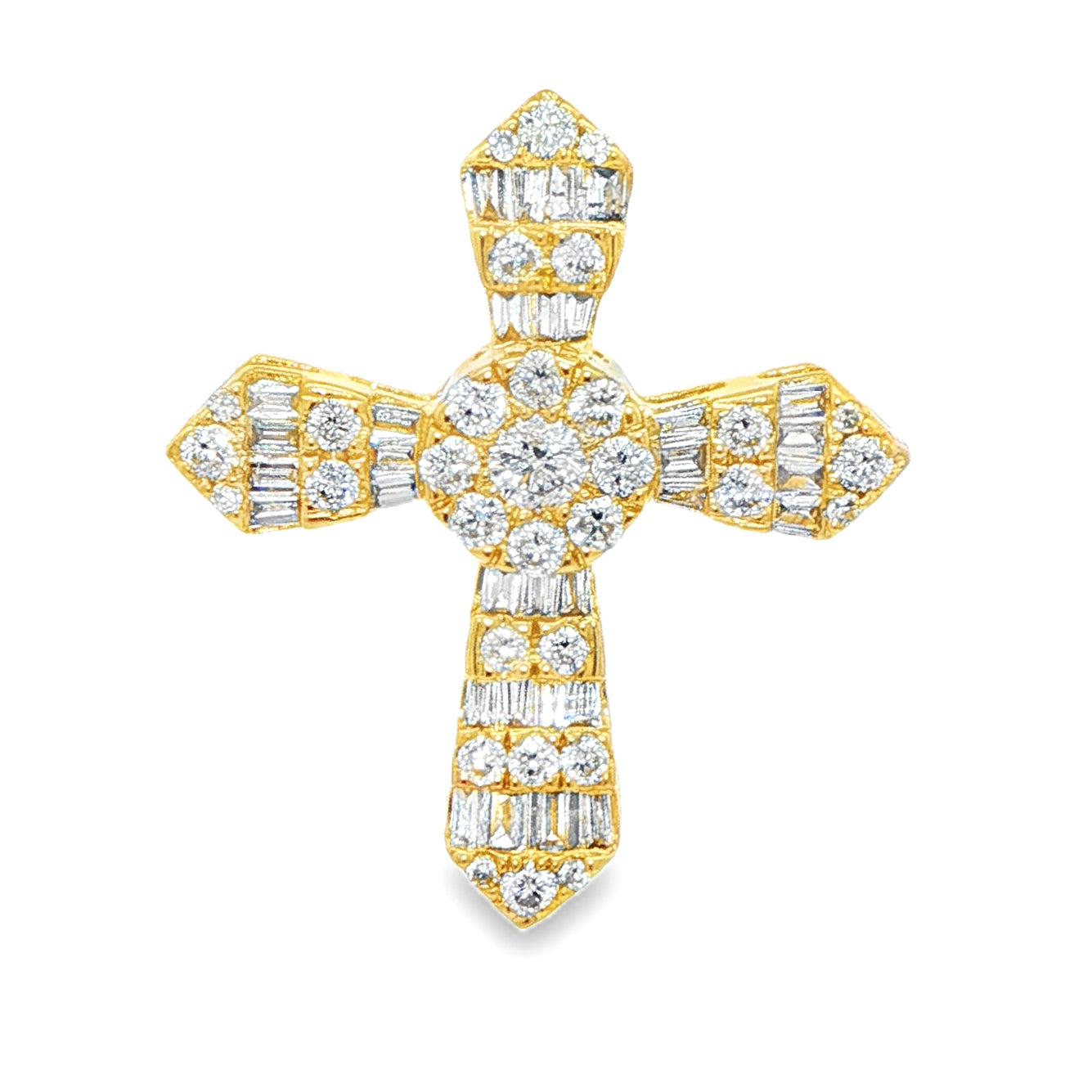Baguette Diamond Cross