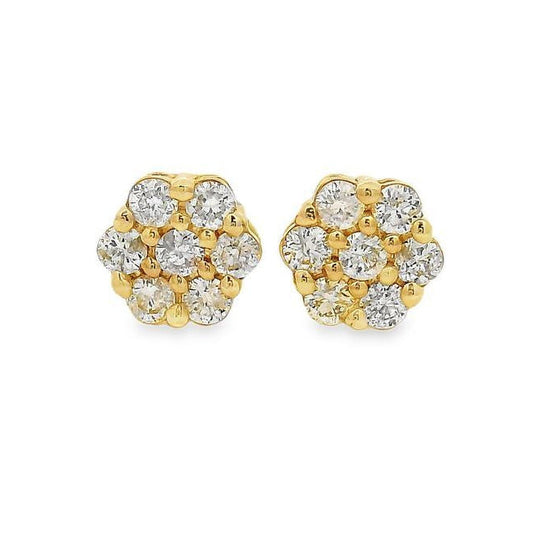Floral Radiance Diamond Earrings