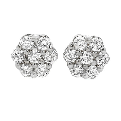 Floral Radiance Diamond Earrings