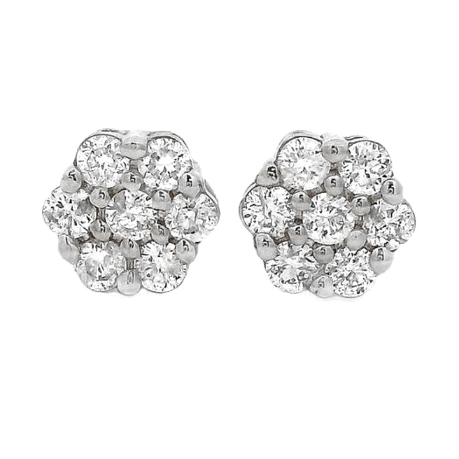 Floral Radiance Diamond Earrings
