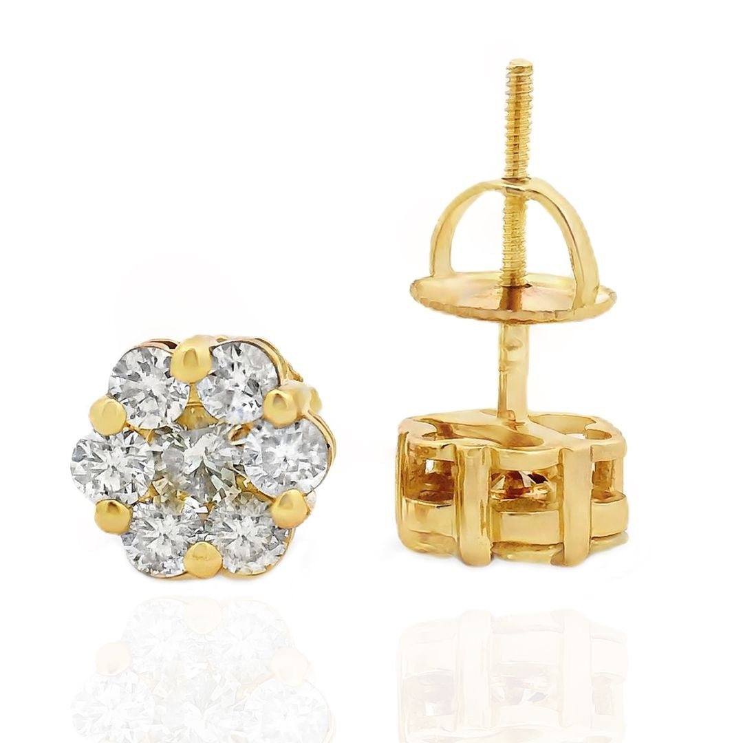 Flower Diamond Earrings